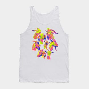 Neon Goat Friends Tank Top